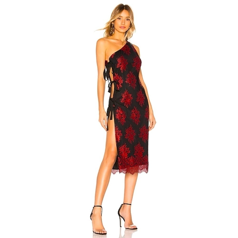 NWOT REVOLVE H:OURS Leonardo Gown Spanish Red XS